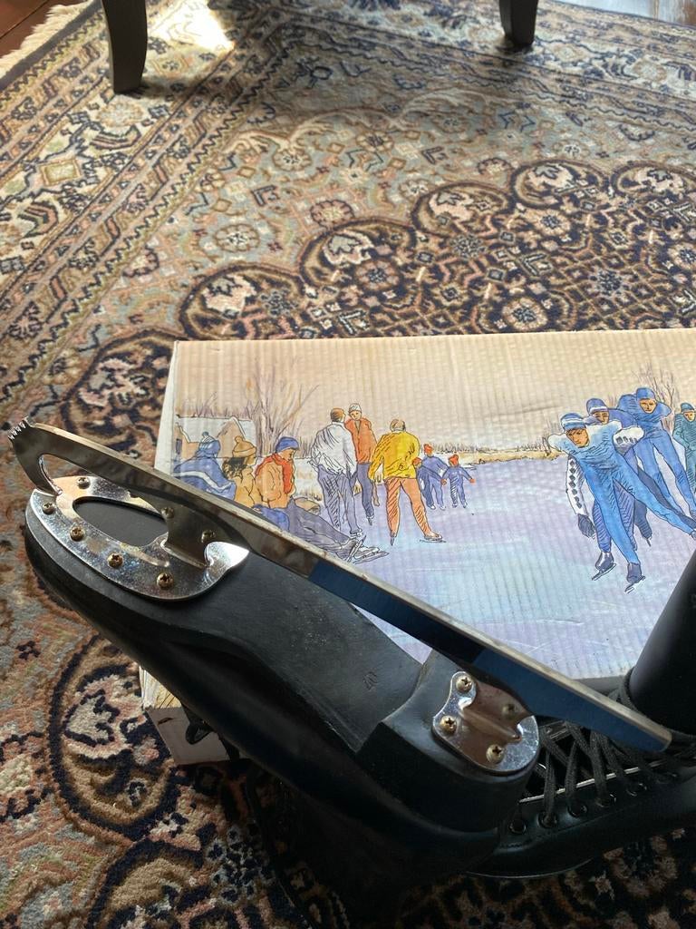 Nieuwe kunstschaatsen zwart leer - Maat 40, Sport en Fitness, Schaatsen, Ophalen, Nieuw, Kunstschaatsen, Overige merken