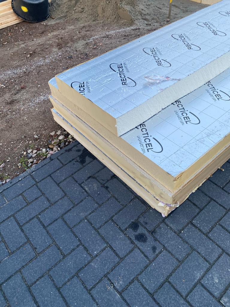 PIR isolatieplaten 12x120x240, Ophalen, 12 cm of meer, Zo goed als nieuw, Hardschuim (Pir)
