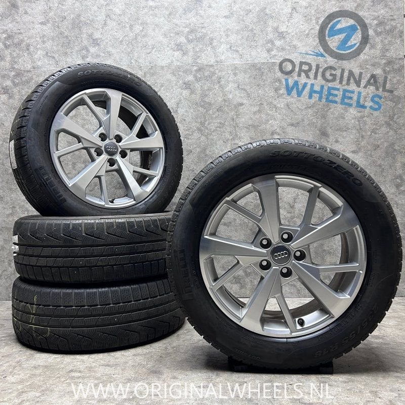18 inch originele velgen + winterbanden Audi Q3 83A601025J, 18 inch, Gebruikt, -, -