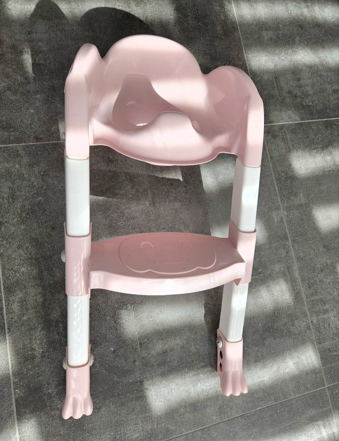 Roze verstelbare toilettrap, Ophalen, Gebruikt