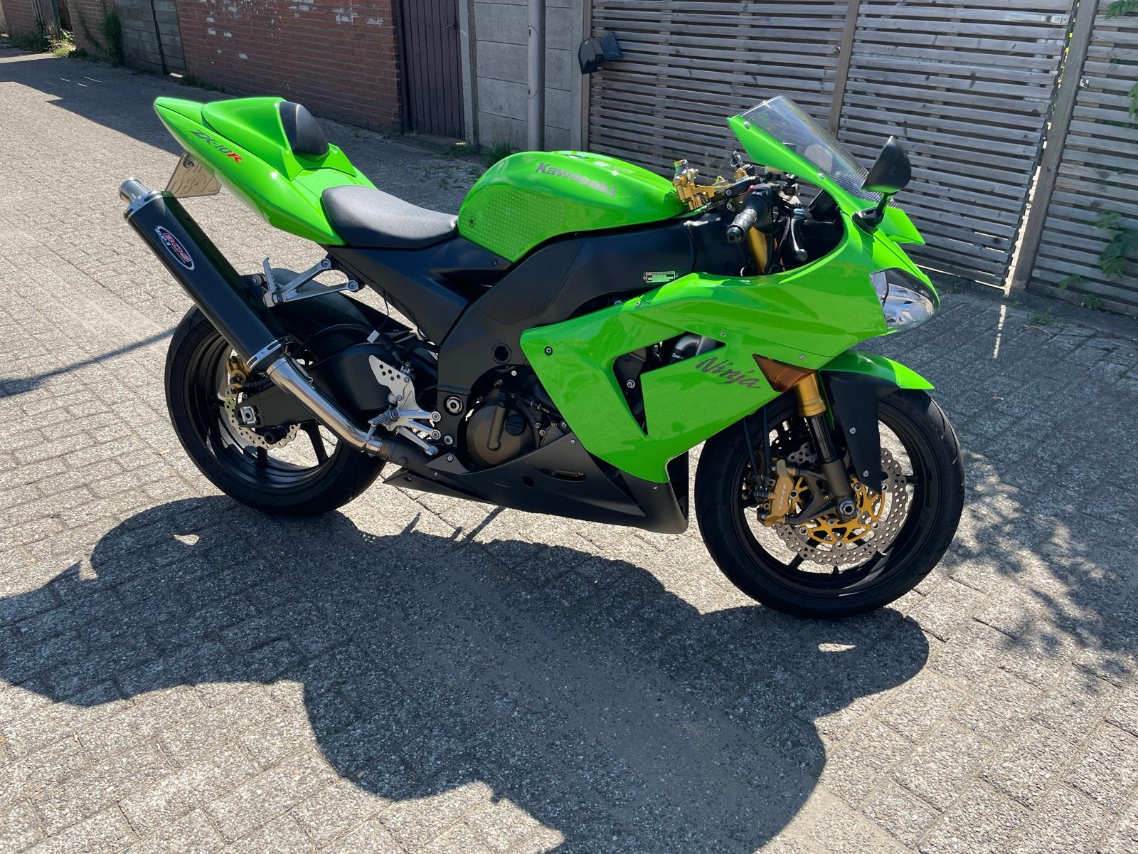 Kawasaki ZX-10R Ninja - Groene Super Sport Motor, Motoren, Sportuitlaat, 4 cilinders, Motorrijbewijs A, Gebruikt