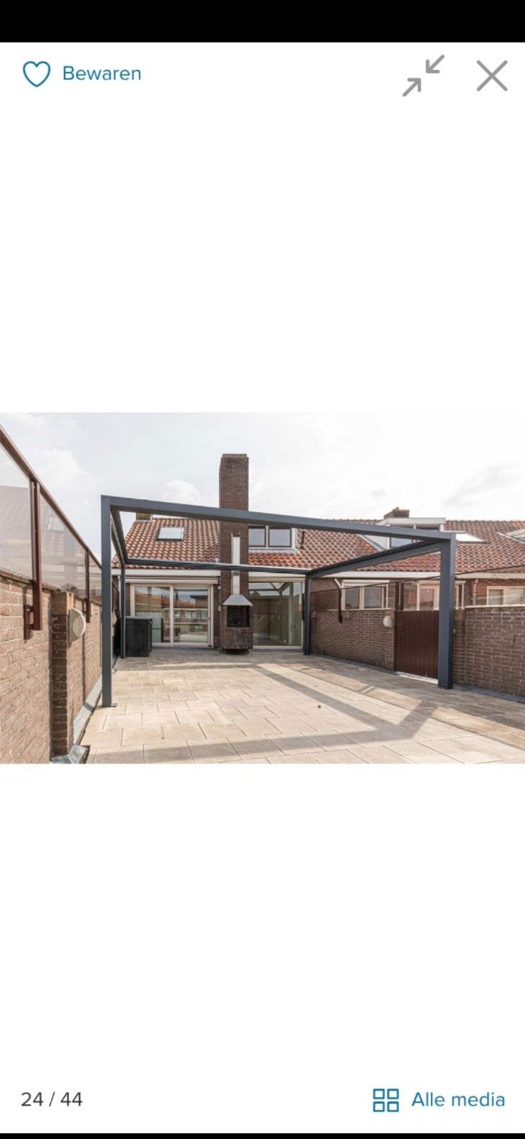 Elektrische overkapping 5,55 x 3,75, Tuin en Terras, Overkappingen, Ophalen, Veranda