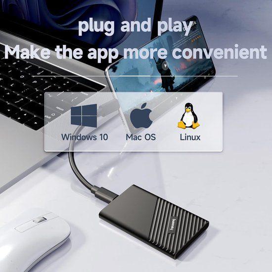 4TB Draagbare SSD – Externe SSD – USB-C HDD, Corvance B.V., Verzenden, Nieuw, Corvancebol@gmail.com
