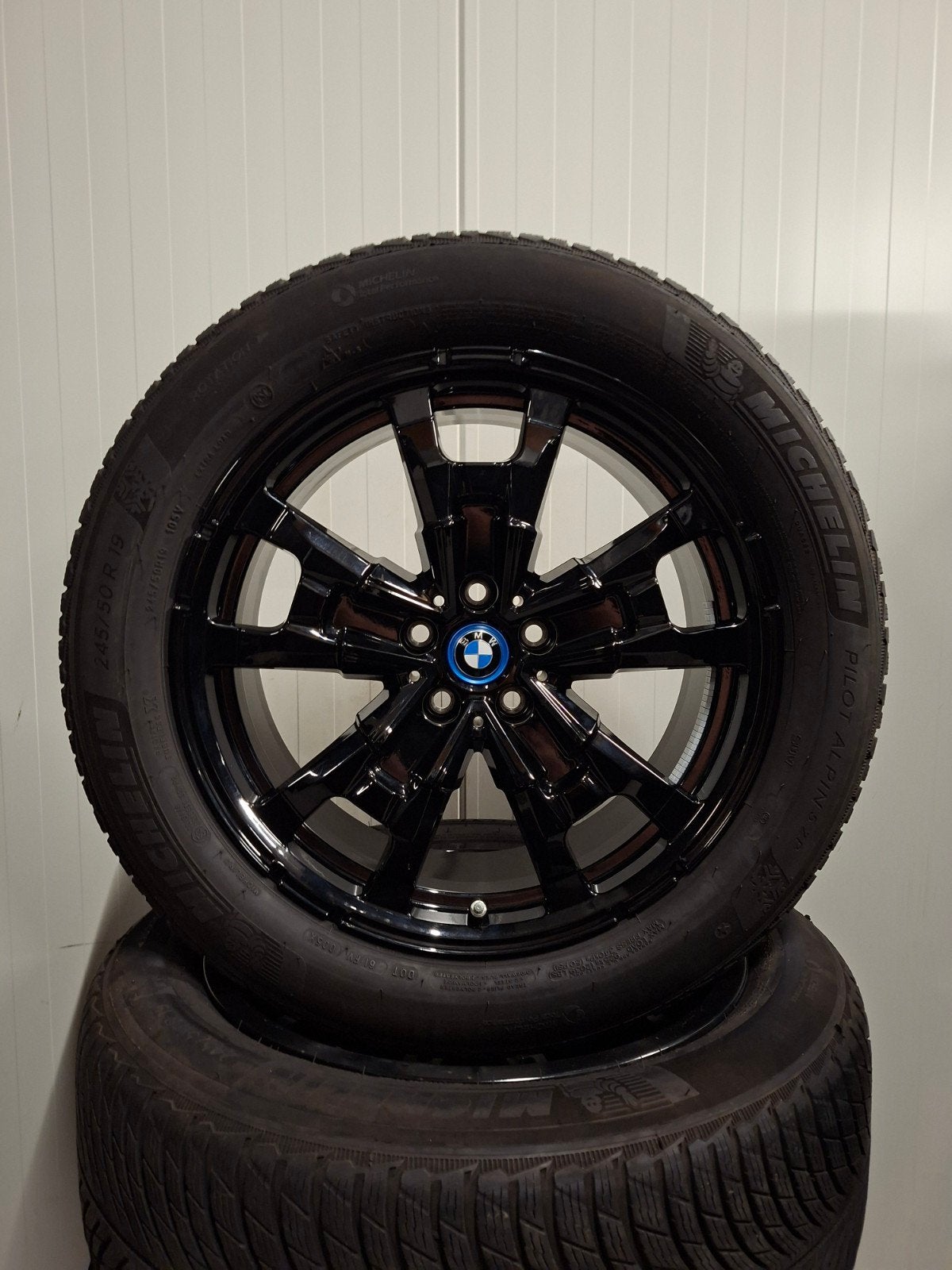 19' BMW iX3 G08 Styling 842 Aerodynamics met winterbanden, 19 inch, 245 mm, Banden en Velgen, Personenwagen