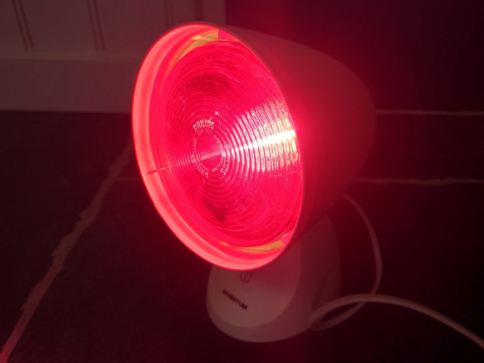 Philips Infraroodlamp in Inventum infraroodhouder, zgan!, Ophalen of Verzenden, Zo goed als nieuw, Lichaamsverzorging
