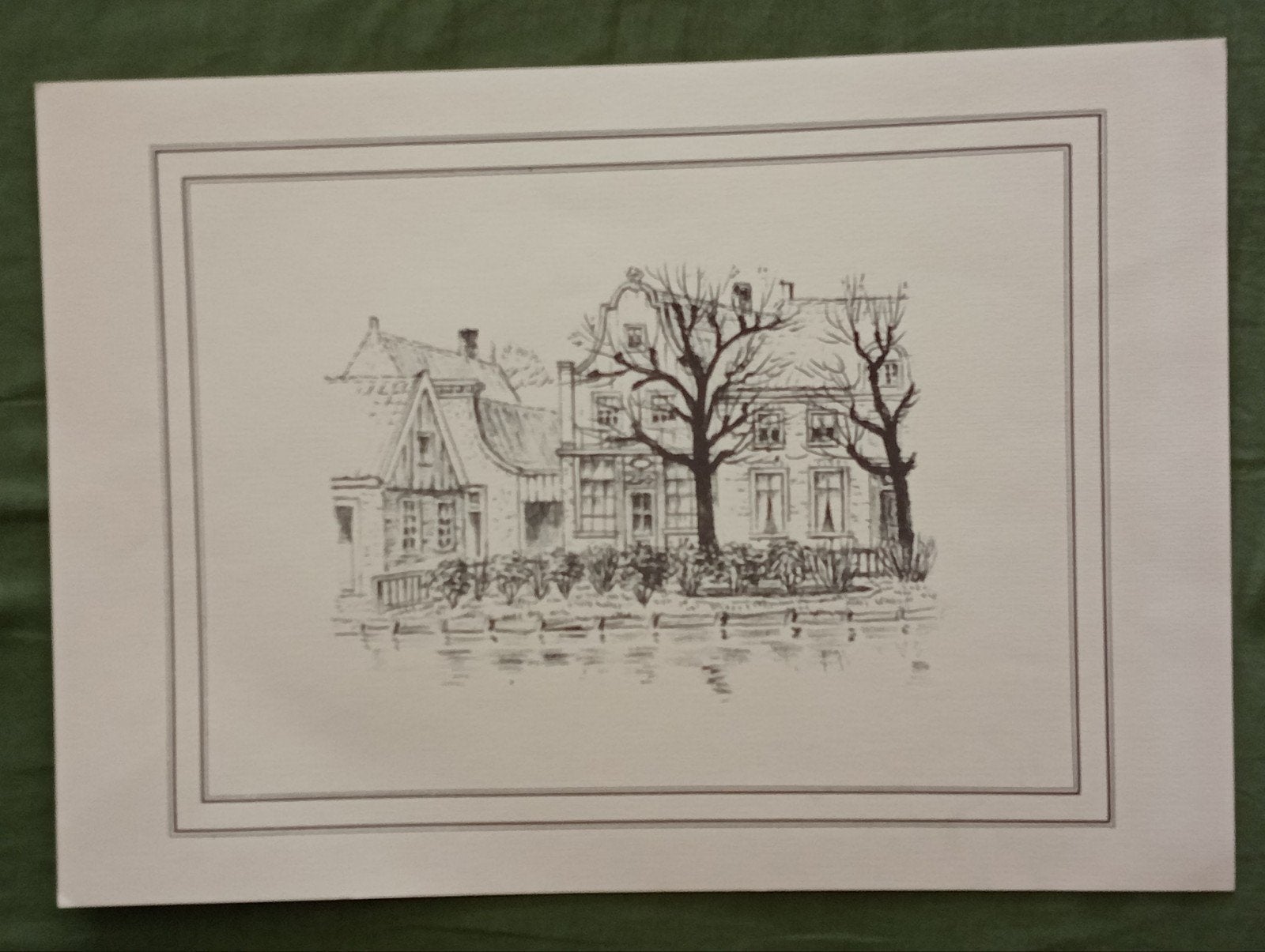 Lithografie Graft-De Rijp 1991, Antiek en Kunst, Ophalen of Verzenden