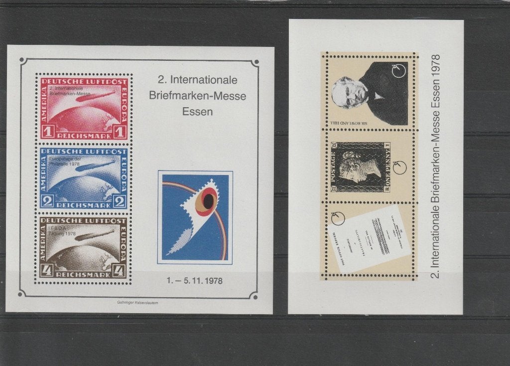 Duitsland. 2 gelegenheidsblokken Briefmarken Messe 1978., Postzegels en Munten, Ophalen of Verzenden, BRD, Postfris