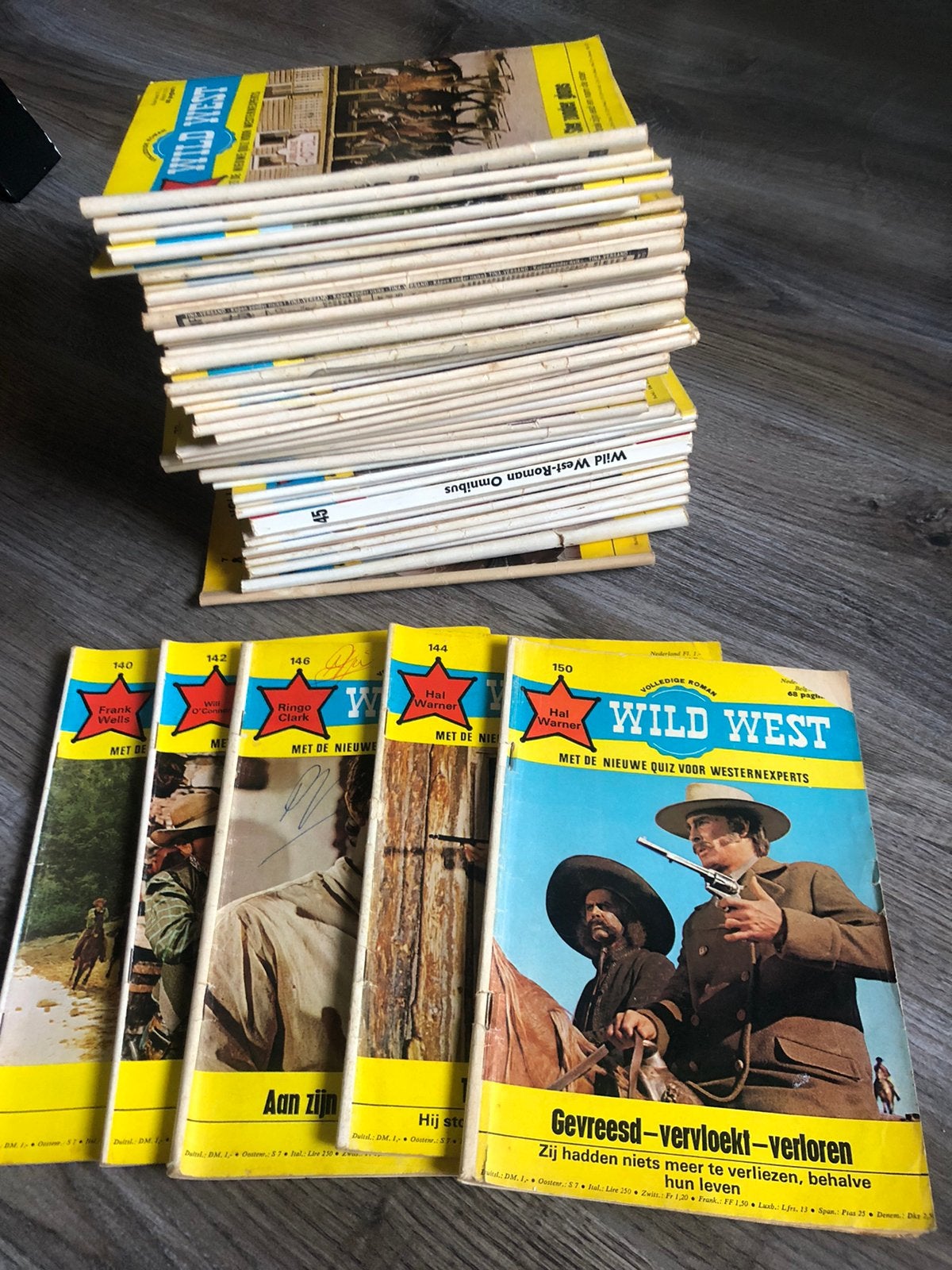 Vintage wild west pulp-western boekjes jaren 70, Ophalen, Gelezen