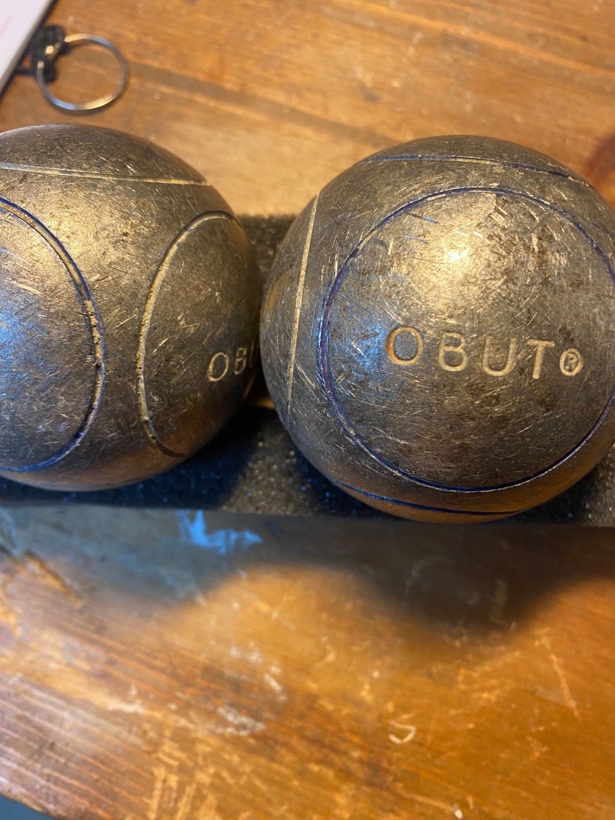 Obut jeu de boules match 690 gram dia 72 wedstrijdset, Ophalen of Verzenden, Gebruikt