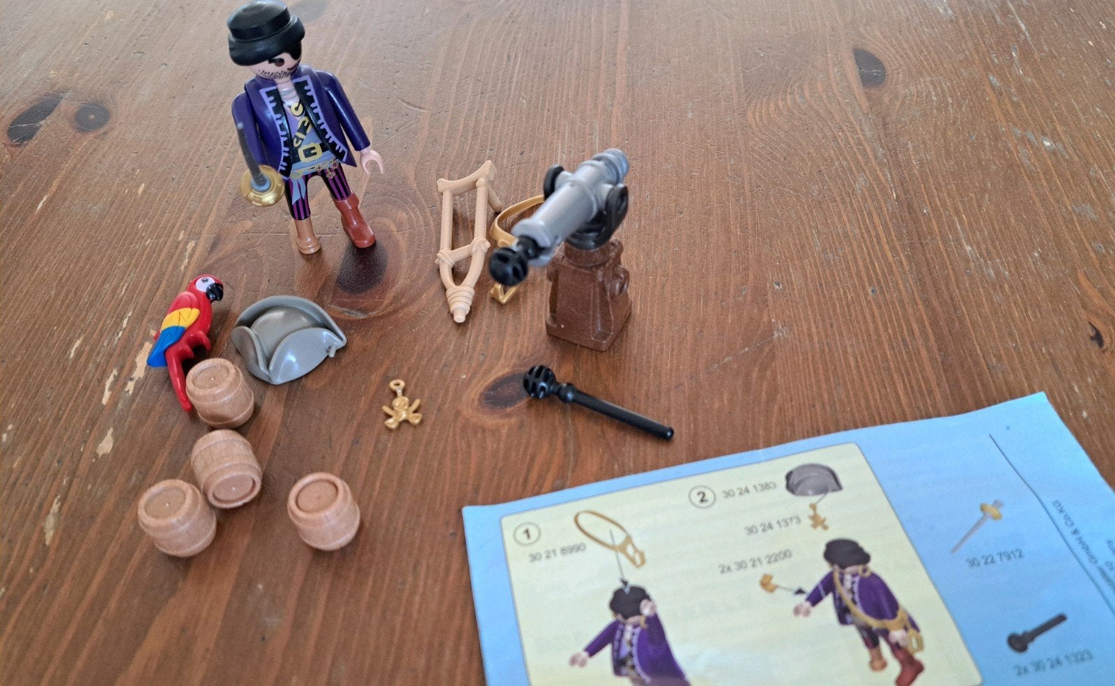 Playmobil Piraat met kanon en accessoires, Pirates, Gebruikt, Complete set, Ophalen of Verzenden