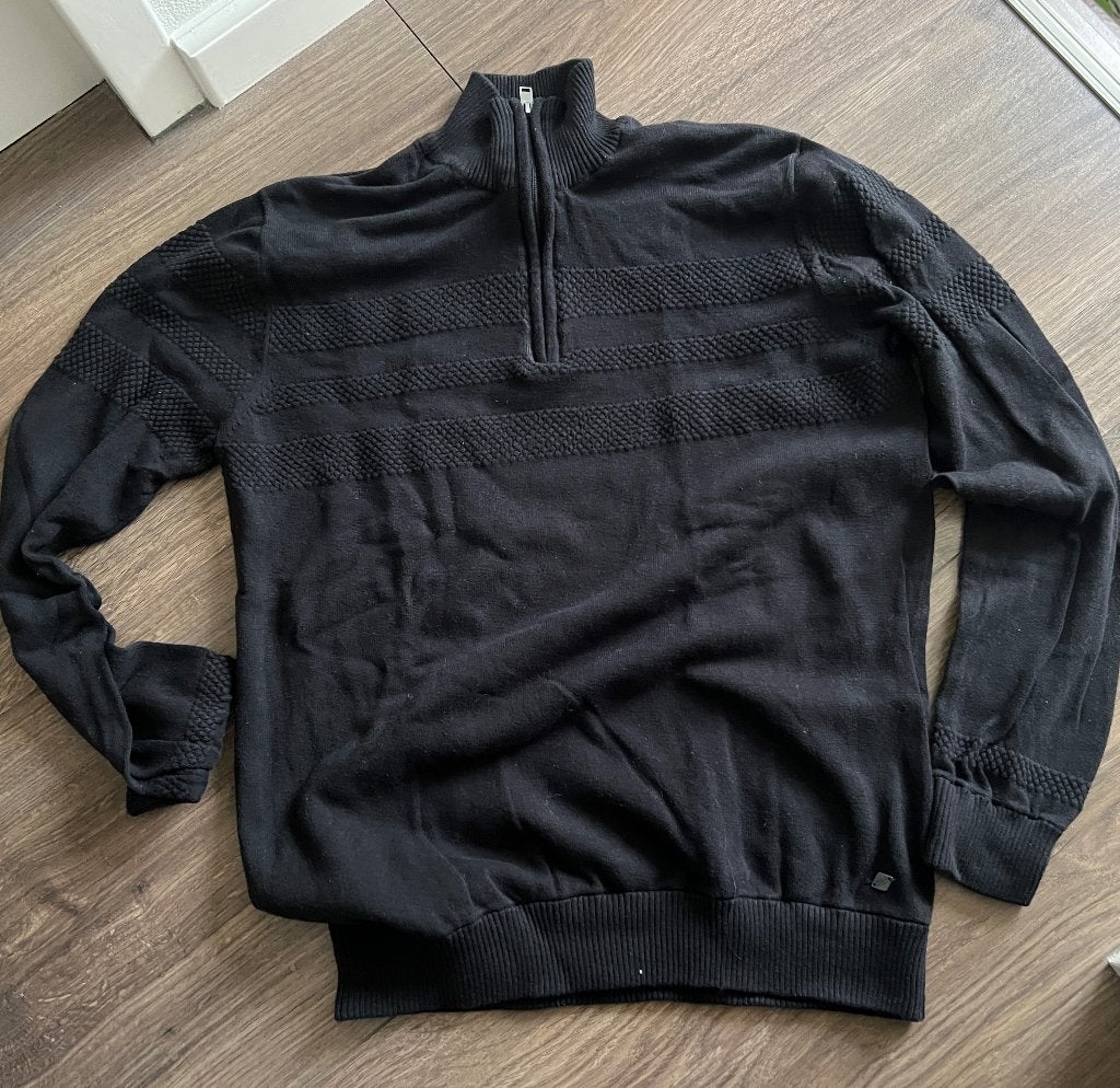 !Solid zwart katoenen schippers trui maat XL, !solid, Zwart, Ophalen of Verzenden, Maat 56/58 (XL)