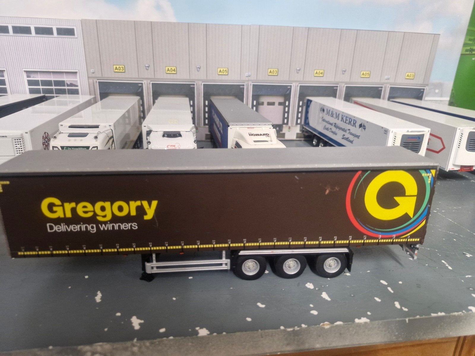huiftrailer wsi GREGORY, Hobby en Vrije tijd, Modelauto's | 1:50, Ophalen of Verzenden, Zo goed als nieuw, Bus of Vrachtwagen