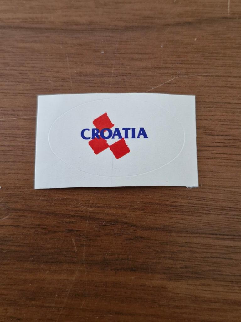 7449 Sticker Kroatië - Nieuw, Hobby en Vrije tijd, Stickers en Plaatjes, Ophalen of Verzenden, Nieuw, Sticker