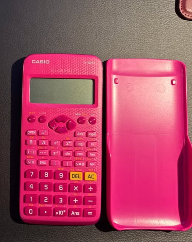 Casio fx-82EX roze rekenmachine, Diversen, Rekenmachines, Ophalen of Verzenden, Zo goed als nieuw