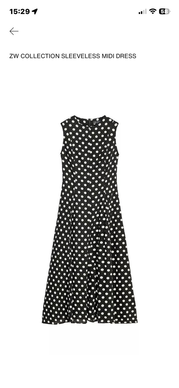 ZARA mid dress, Zwart, Maat 46/48 (XL) of groter, Nieuw, Ophalen of Verzenden