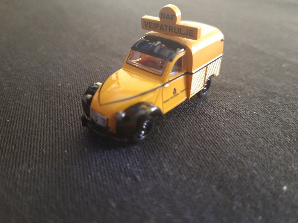 Citroën 2CV N.A.F. Noorse Wegenwacht - 1:87 H0 - Brekina, Ophalen of Verzenden, Zo goed als nieuw, Auto, Brekina