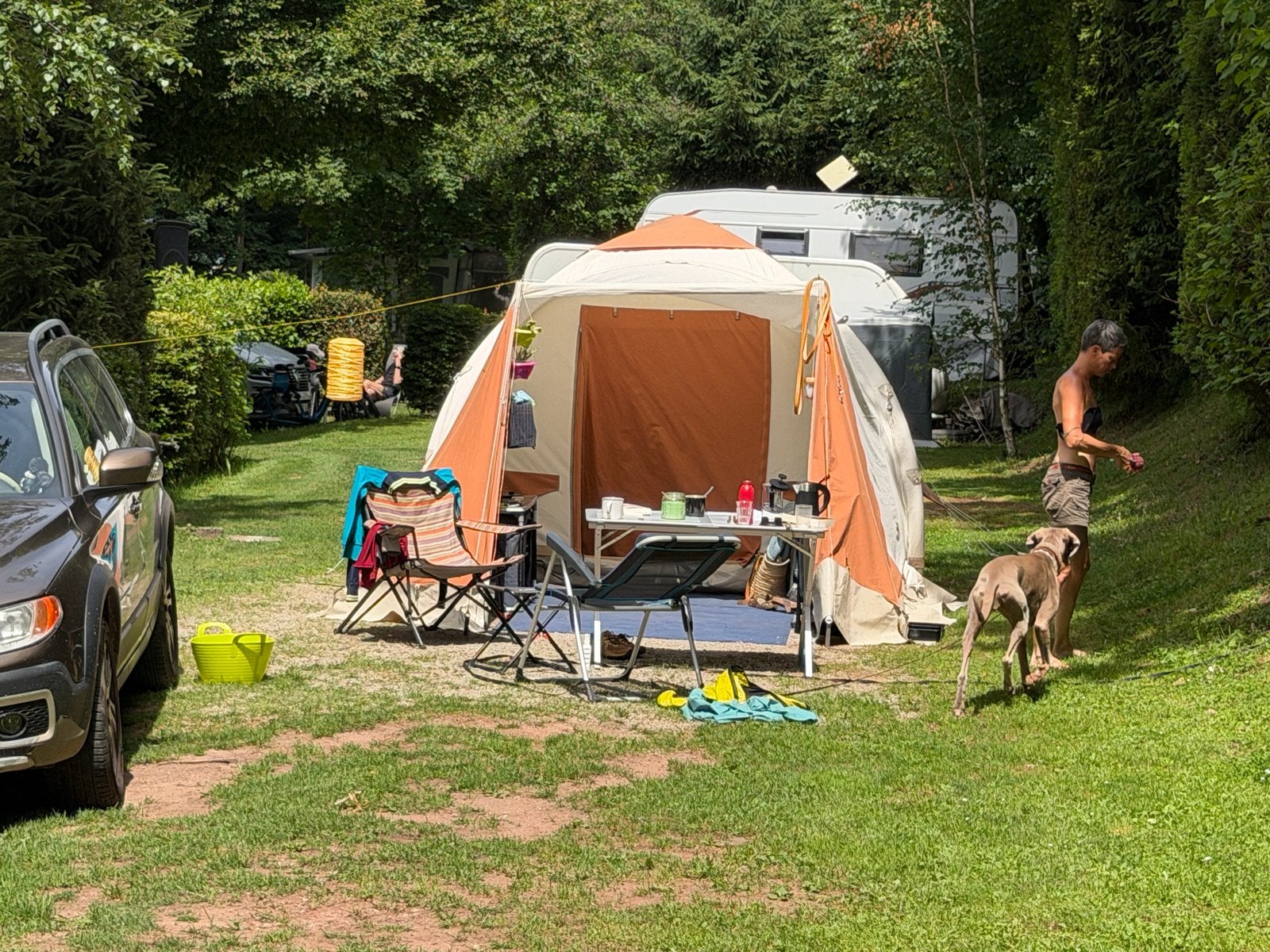 Karsten comfort 300 x 300, Caravans en Kamperen, Tenten, Ophalen, Gebruikt, Tot en met 4