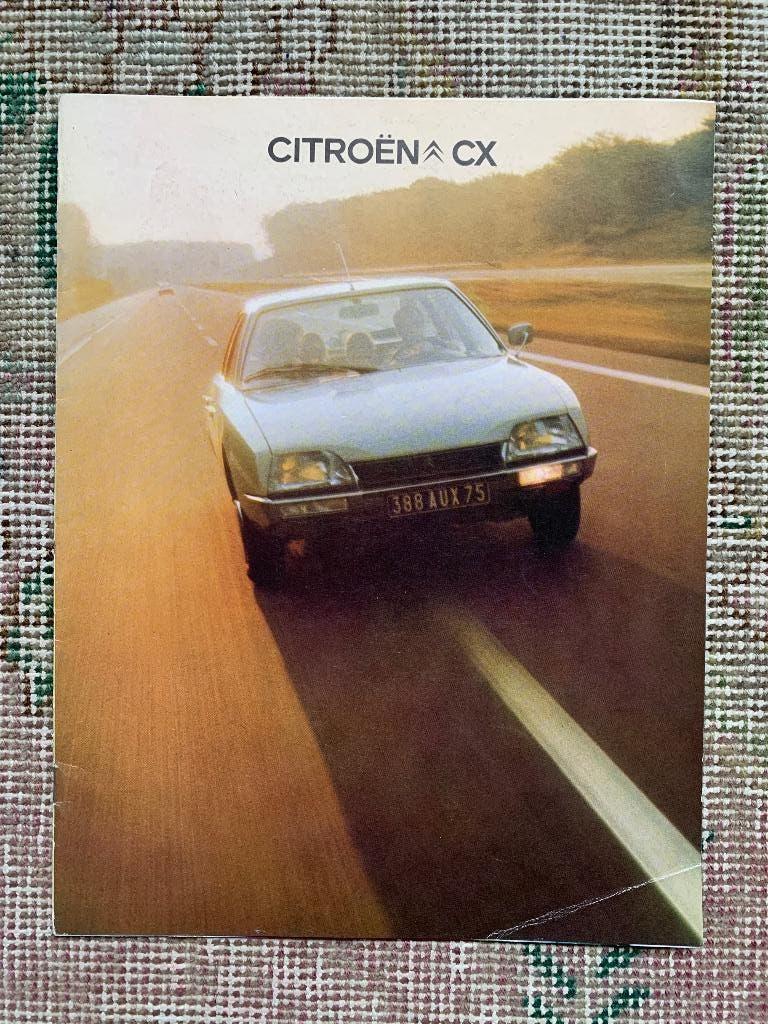 Nederlandstalige folder brochure Citroen CX 1975 izgst., Gelezen, Ophalen of Verzenden, Citroen, Citroën