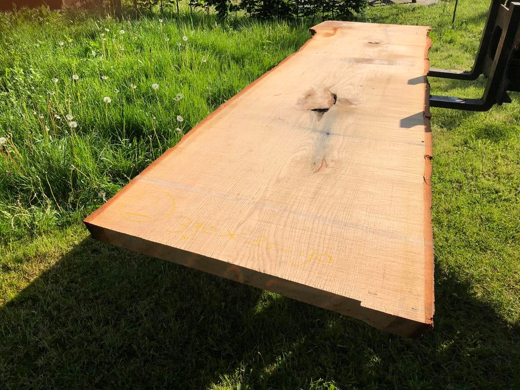 Boomstamblad Amerikaans eiken | 390 cm lang | nr 2, Ophalen, Eikenhout, 200 cm of meer, 50 tot 100 cm