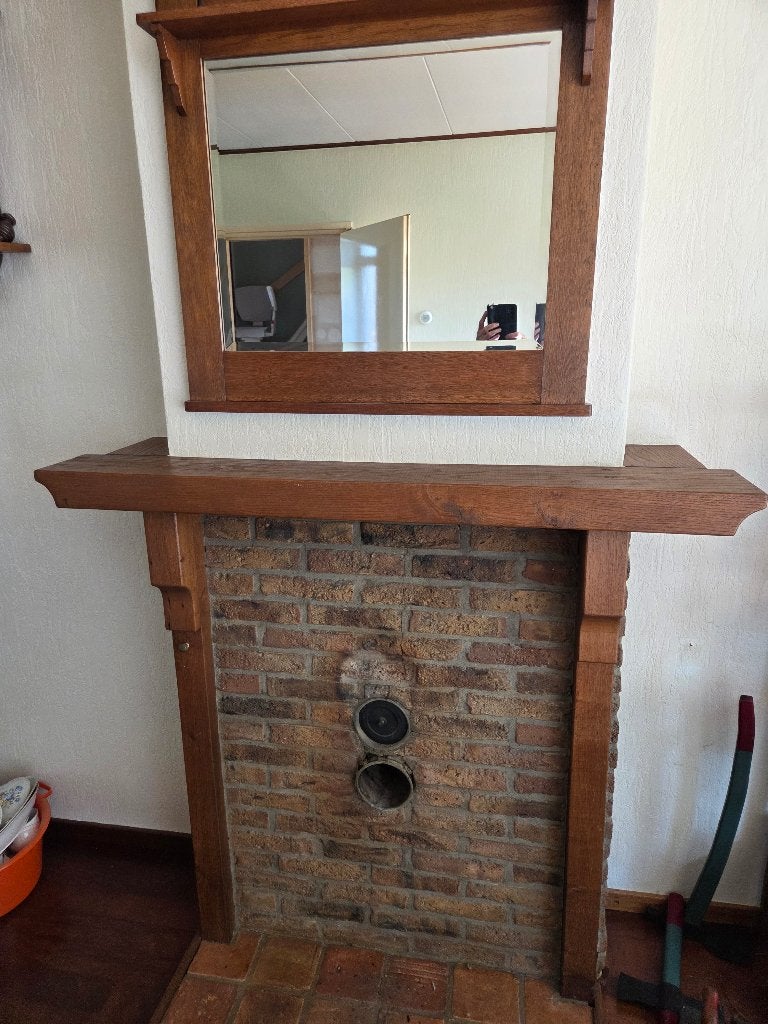Houten schouw ombouw eiken, Ophalen, Gebruikt
