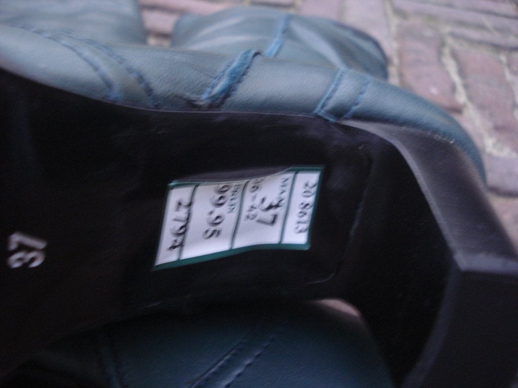 GRATIS VERZENDEN NIEUWE COOLE GROENE VINTAGE LAARZEN 37, Hoge laarzen, Vintage Dressing, Verzenden, Nieuw