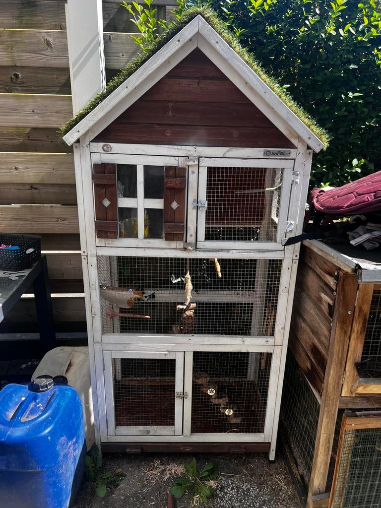 Vogelhok buiten, Dieren en Toebehoren, Ophalen, Zo goed als nieuw, 75 tot 110 cm, Hok