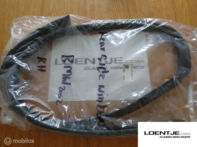 Rubber zijruit uitzetraam BMW 02 nieuw 1502 2002 ti tii, Auto-onderdelen, Nieuw, Ophalen of Verzenden, BMW, BMW