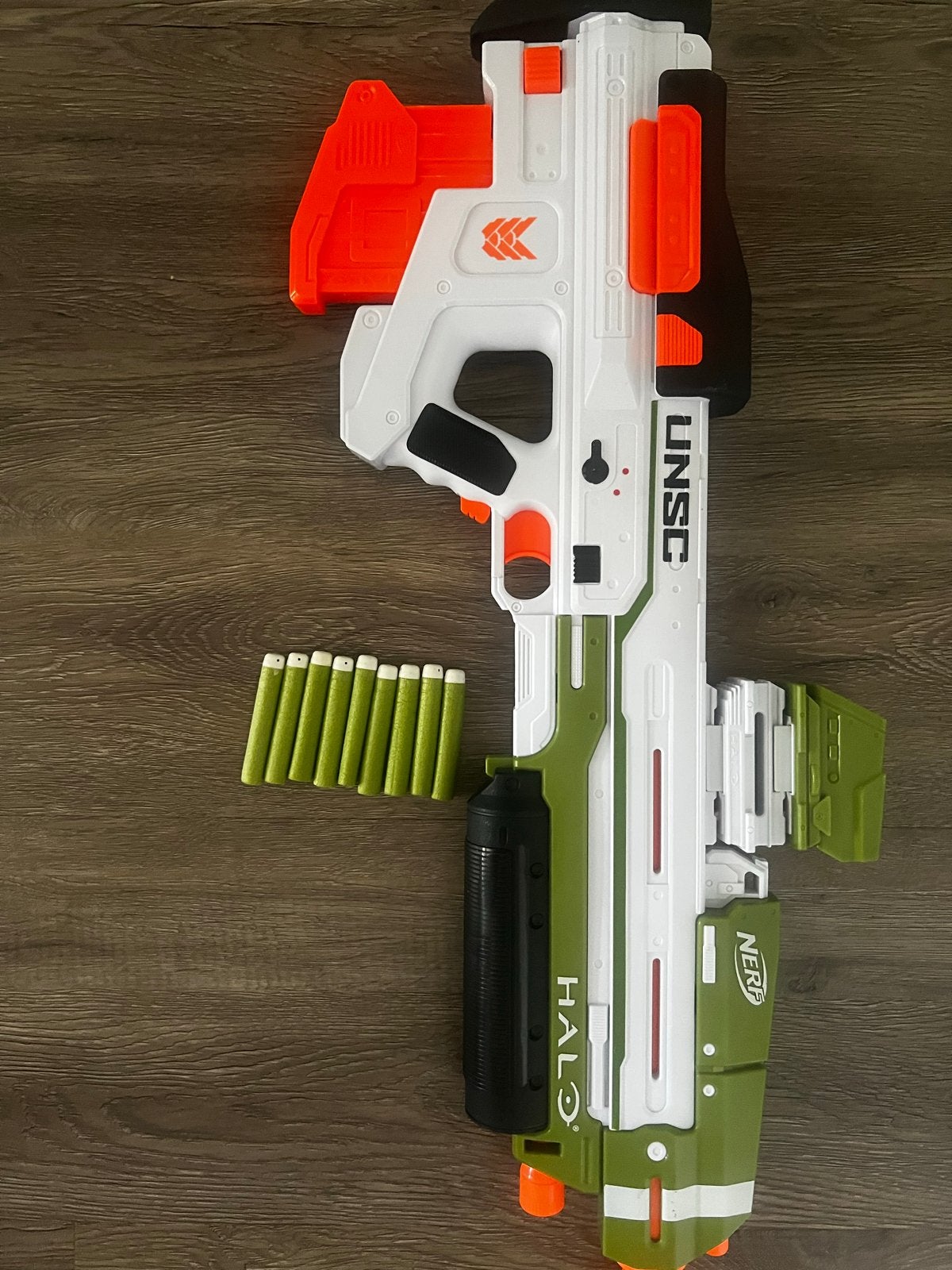 Nerf Halo MA40 Blaster met Darts, Ophalen of Verzenden, Zo goed als nieuw, Jongen of Meisje