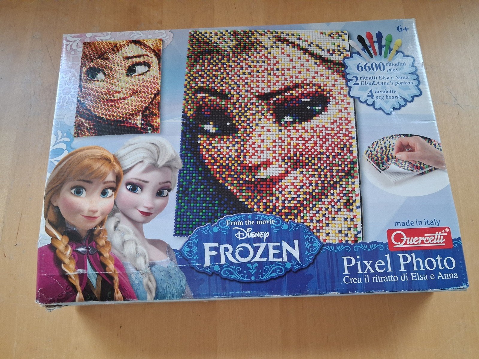 Disney Frozen Pixel Photo knutselset Elsa & Anna, Ophalen of Verzenden, Gebruikt