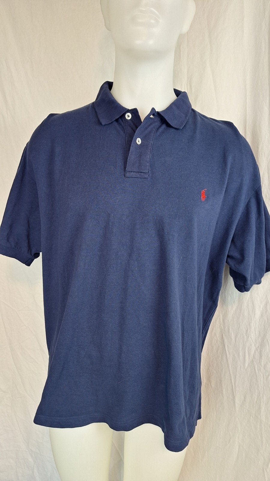 Vintage jaren 90 - Ralph Lauren polo - Maat xl, Blauw, Ralph Lauren, Maat 56/58 (XL), Ophalen of Verzenden