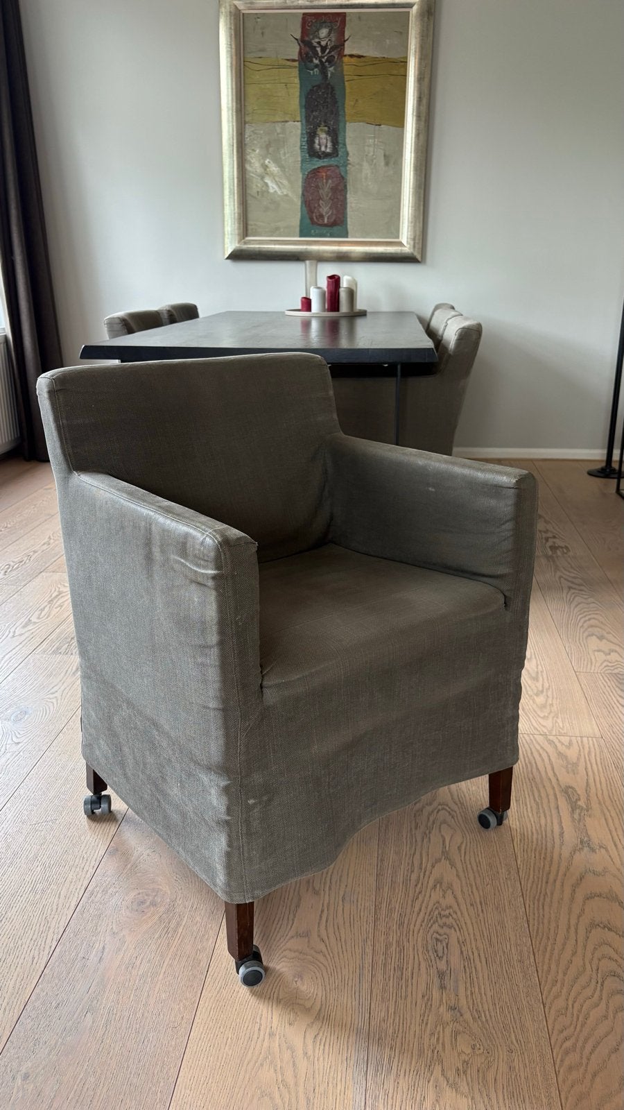 6 SOHO eetkamerstoelen - Gebruikt met aandachtspunten, Ophalen, Gebruikt, Vijf, Zes of meer stoelen, Stof