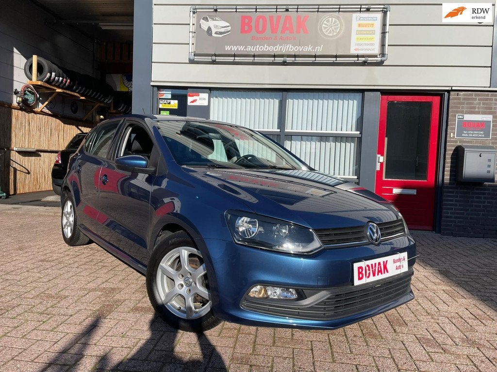 Volkswagen POLO 1.0 mpi 12v Comfortline 5 Deurs, Auto's, Stof, Gebruikt, Zwart, Blauw