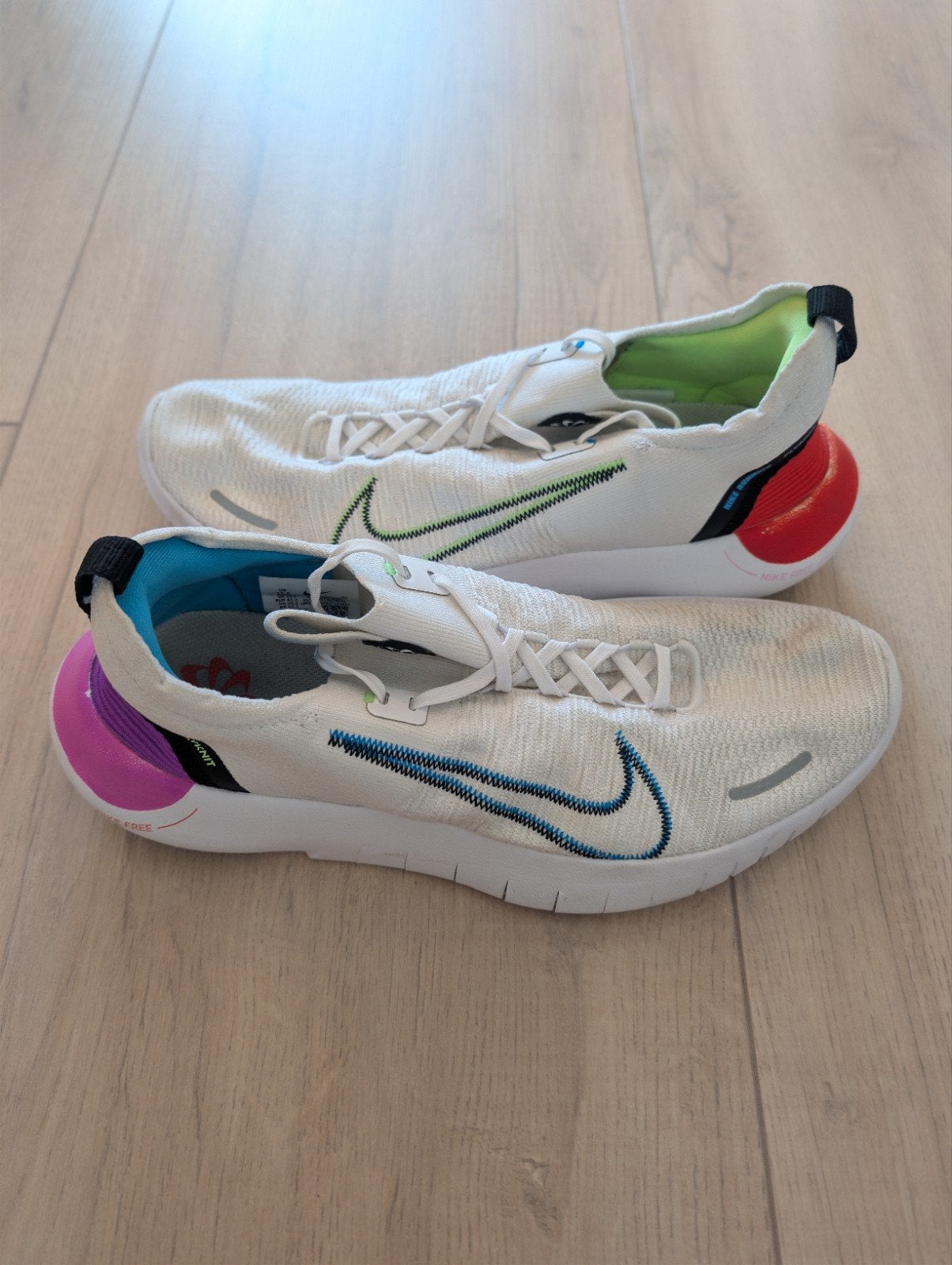 Nike Free Run Next Nature sneakers maat 45.5, Kleding | Heren, Ophalen of Verzenden, Gedragen, Wit, Nike