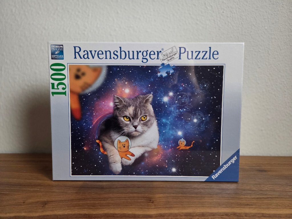 Ravensburger Cats in Space puzzel 1500 stukjes nieuw sealed, Ophalen of Verzenden, 500 t/m 1500 stukjes, Nieuw, Legpuzzel