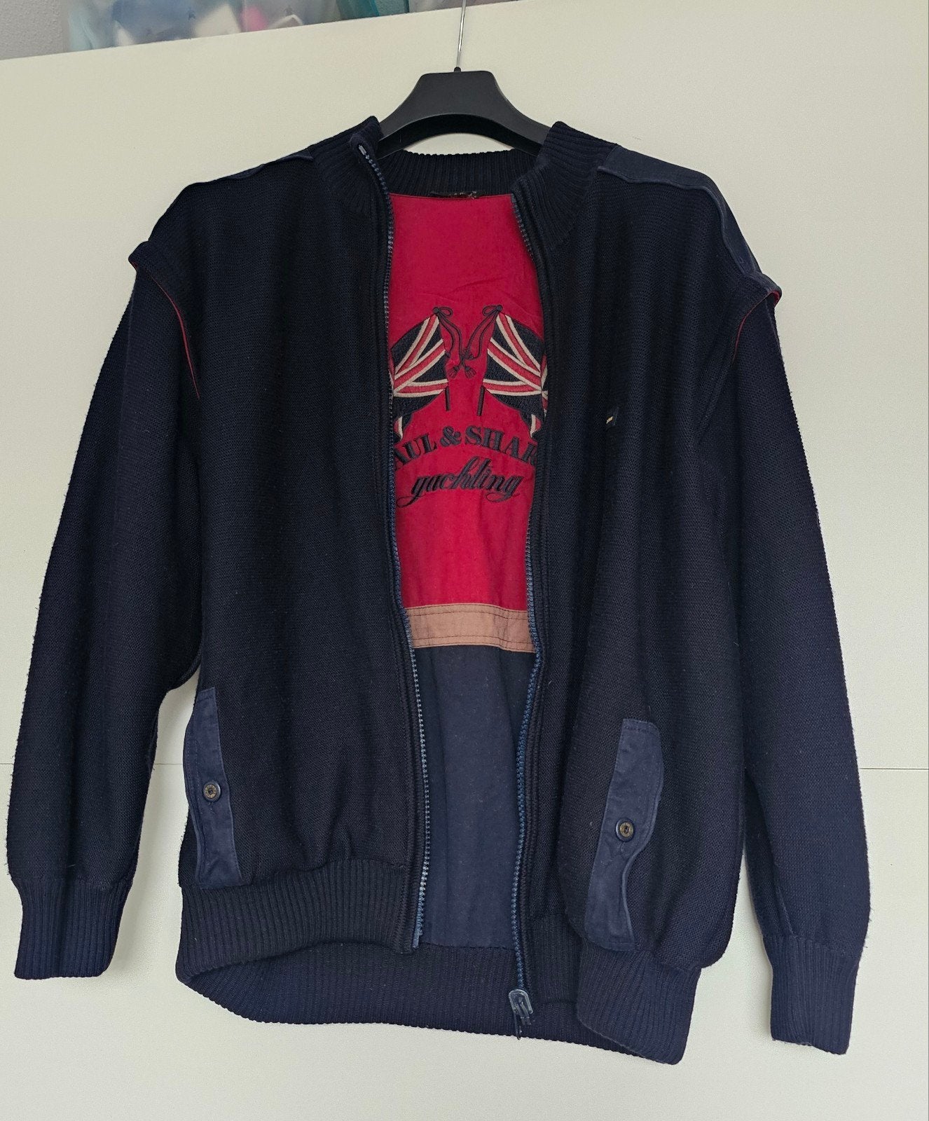Paul & Shark Heren 3-in-1 Vest Jas Navy Rood Katoen XXL, Overige maten, Ophalen of Verzenden, Gedragen, Paul & Shark