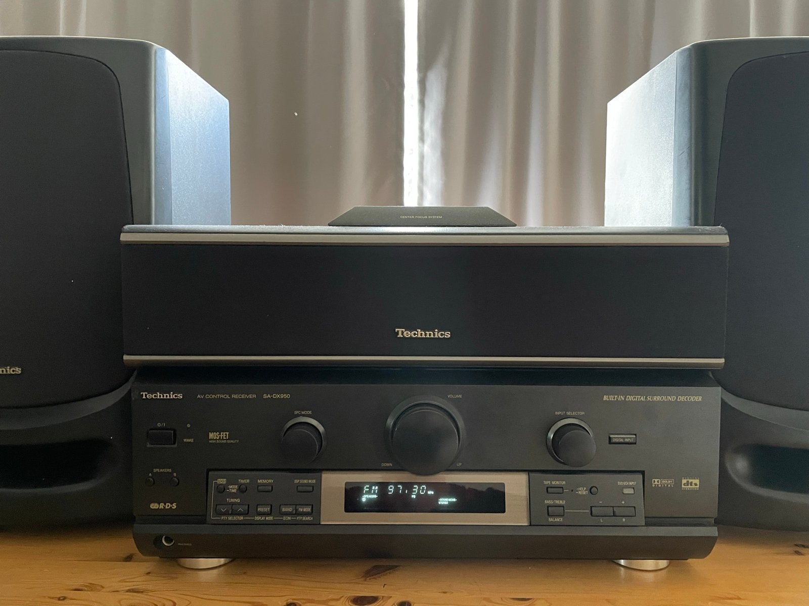 Technics SA-DX950 AV Receiver met JVC CD-speler en speakers, Ophalen, Zo goed als nieuw, Cd-speler, Losse componenten
