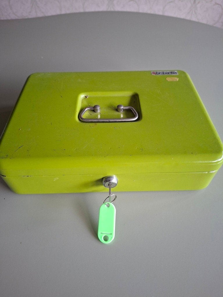 Retro Brabantia kluis met sleutel, Verzamelen, Ophalen of Verzenden, Huis en Inrichting