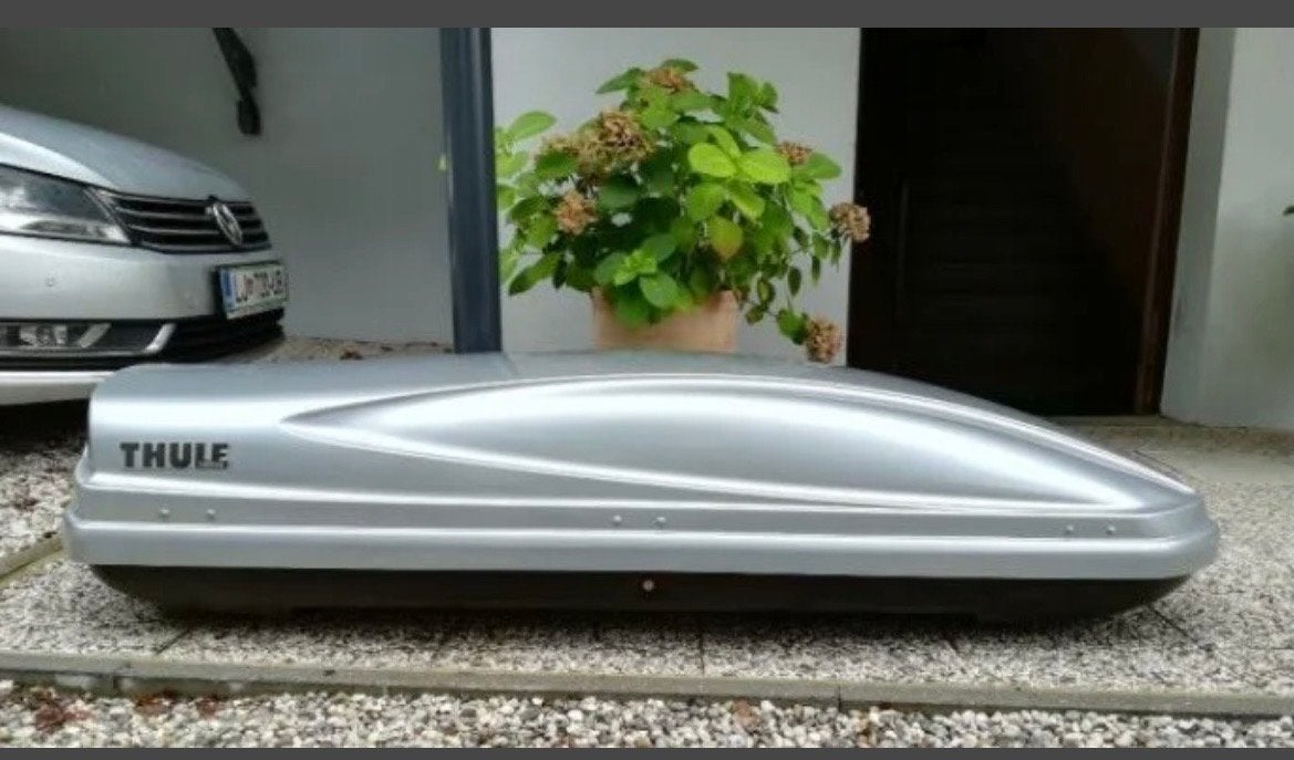 Thule Atlantis 600 Dakkoffer - Zilver, 340L, 75kg laadvermog, Ophalen, Gebruikt