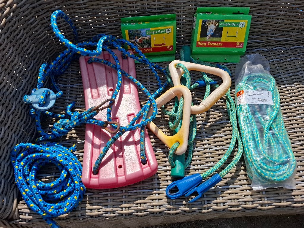 schommel, ring trapeze, incl. nieuw touw (moet snel weg), Ophalen of Verzenden, Gebruikt