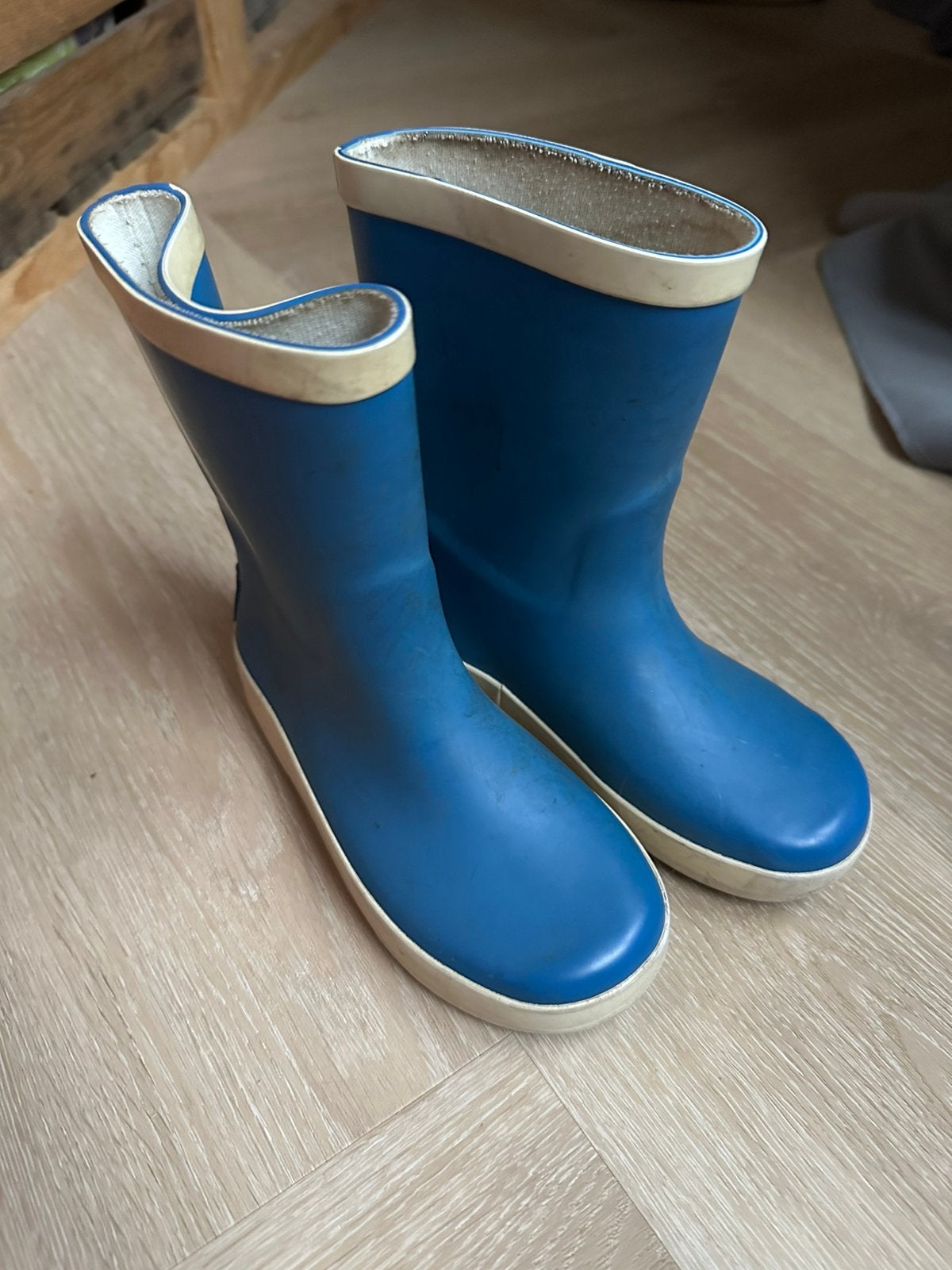 Regenlaarzen blauw 27, Gebruikt, Jongen of Meisje, Ophalen of Verzenden, Laarzen