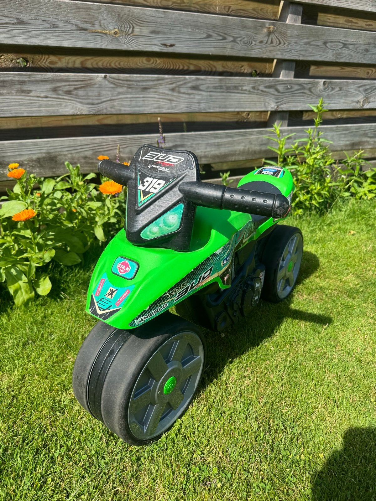 Falk Kawasaki Bud Racing Loopmotor - nette staat, Ophalen, Zo goed als nieuw