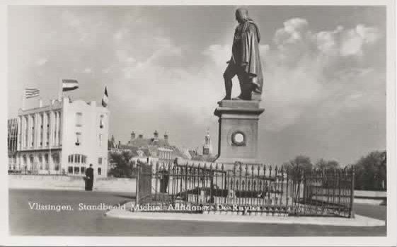 Vlissingen Standbeeld Michiel Adriaansz De Ruyter, Verzenden, 1940 tot 1960, Ongelopen, Zeeland