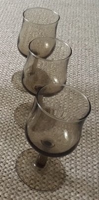 Retro glazen, rookglas, Ophalen of Verzenden