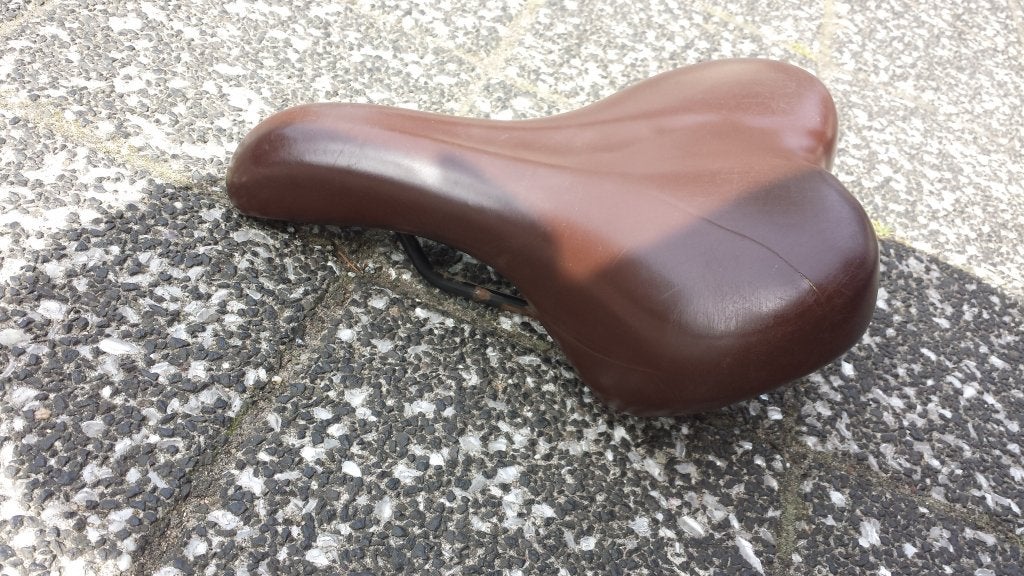 zadel fiets fietszadel bruin type selle royal monte grappa, Ophalen, Gebruikt, Monte grappa, Zadel
