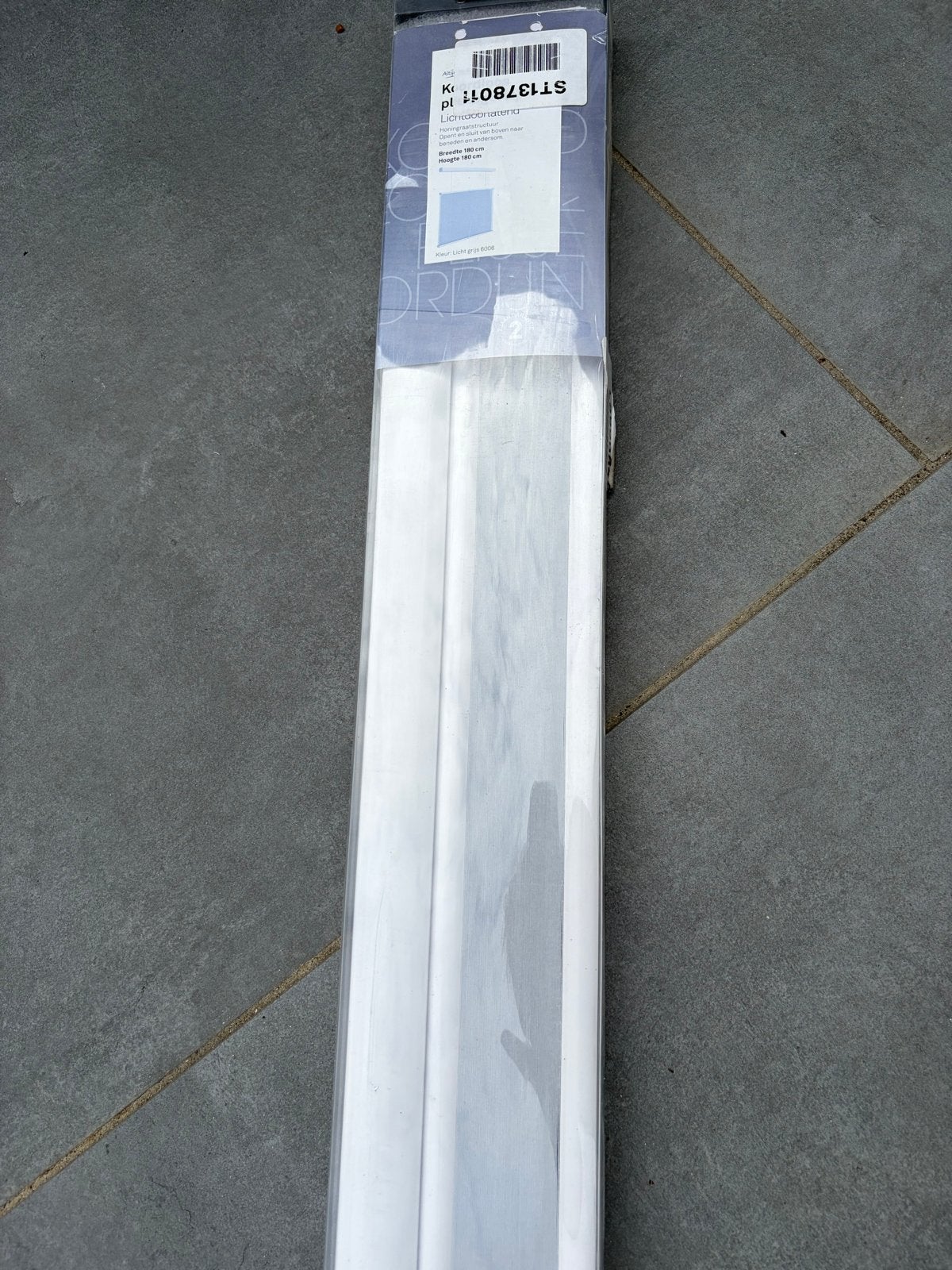 Karwei Koordloos Plisségordijn Lichtgrijs 180x180 cm, Ophalen, Karwei, Nieuw, Lichtdoorlatend