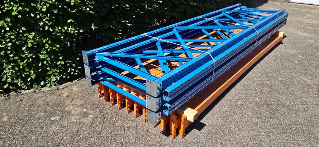 13,7 meter stow palletstelling , magazijnstelling, Ophalen