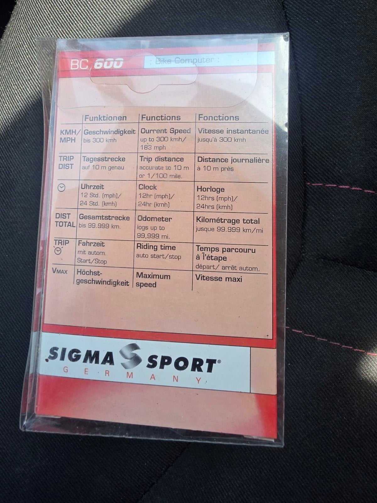 Sigma Sport  Fietscomputer - Nieuw in verpakking, Fietsen en Brommers, Fietsaccessoires | Fietscomputers, Ophalen of Verzenden