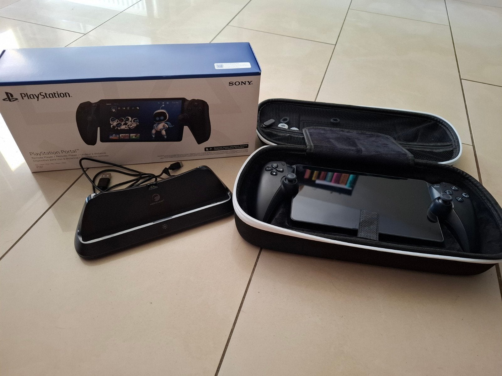 PS Portal voor PS5 (Midnight Black) met accessoires, Ophalen, Zo goed als nieuw