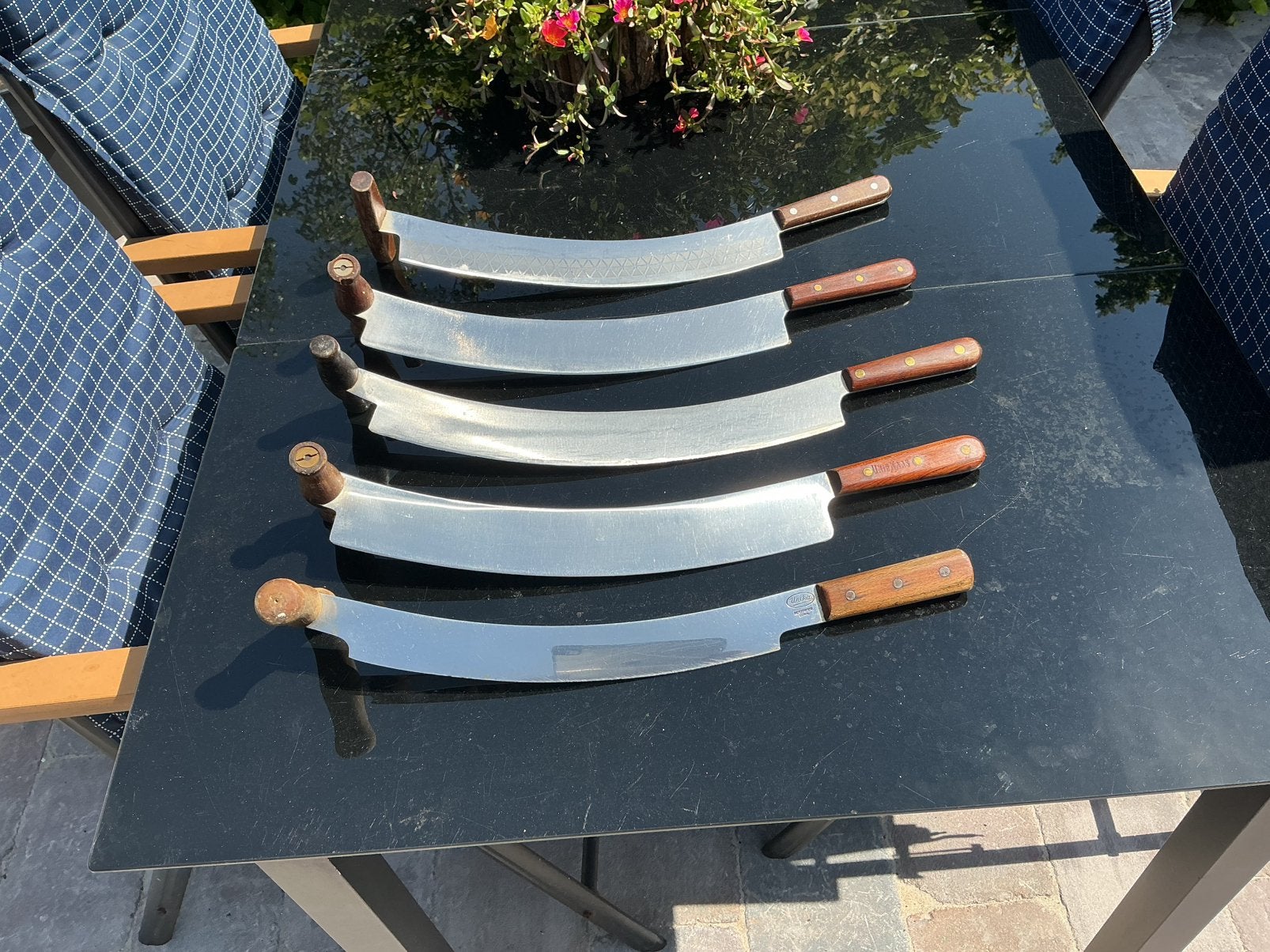 Tk 5x antieke kaasmessen werken nog prima zie foto.s ., Huis en Inrichting, Keuken | Bestek, Ophalen, Gebruikt, Los bestek, Snijmes
