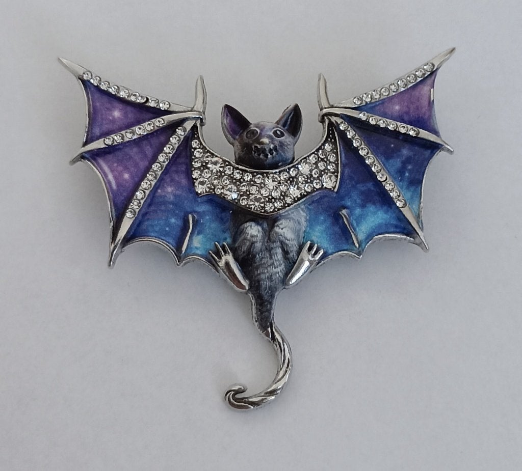 Vleermuis broche, Overige materialen, 4 tot 7 cm, Overige kleuren, Nieuw
